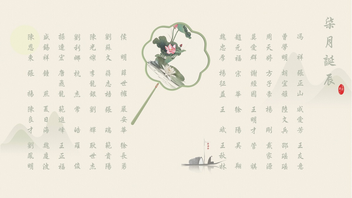 【生日祝福】恭祝7月生日的員工生日快樂！