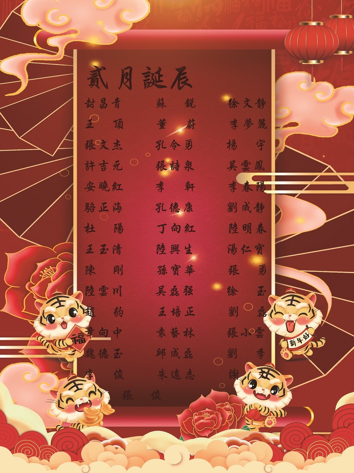 【生日祝?！抗ё?2月生日的員工生日快樂！